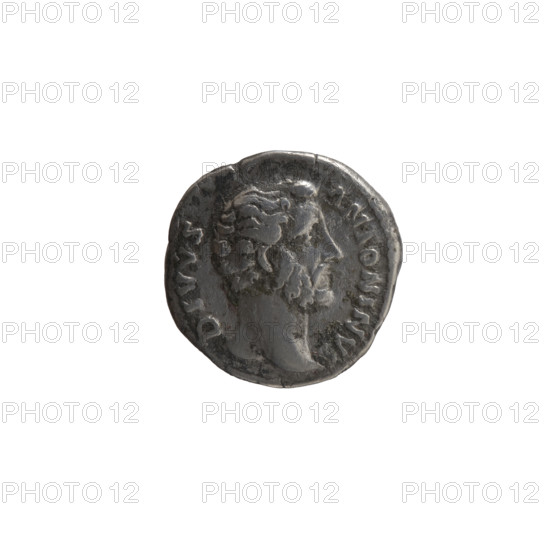 Denarius, Antoninus Pius (86–161; Roman emperor 138–161) (posthumous), issuers: Lucius Verus (130–169; Roman emperor 161–169) and Marcus Aurelius (121–180; Roman emperor 161–180). Obverse: head of Antoninus Pius without a covering to the right, inscription DIVVS ANTONINVS around. Reverse: rectangular altar with a pair of doors and a finial in the form of horns, inscription DIVO PIO around. After 161, Roman Empire (27 BC–476), Rome. Coin; diameter 16.5 mm, weight 3.20 g, axis 15°.