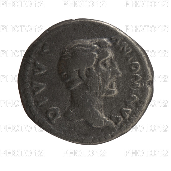 Denarius of Lucius Verus (130–169; Roman emperor 161–169) and Marcus Aurelius (121–180; Roman emperor 161–180), struck posthumously for Antoninus Pius (86–161; Roman emperor 138–161). Obverse: head of Antoninus Pius without a covering facing right, legend 'DIVV ANTONINVS' (circumferential). Reverse: eagle stands on an altar to the right, turns its head left, legend 'CONSECRATIO' (circumferential). Iconography: Antoninus Pius, eagle, altar. Date: after 161. Place: Rome, Roman Empire. Coin: silver denarius; diameter 17.5–18.0 mm; weight 2.95 g; axis 180°.