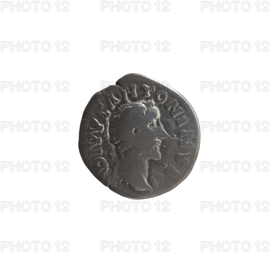 Denarius, Marcus Aurelius (121–180; Roman emperor 161–180) and Lucius Verus (130–169; Roman emperor 161–169), issuers; posthumous Antoninus Pius (86–161; Roman emperor 138–161). Obverse: head of Antoninus Pius without a covering, with drapery on the left shoulder, right, inscription DIVV ANTONINV (all around). Reverse: funeral pyre with four tiers, decorated with garlands and statues, with a quadriga on top, inscription CONSECRATIO (all around). After 161. Roman Empire, Rome. Coin (denarius). Diameter 16.5–17.5 mm; weight 2.92 g; axis 180°.