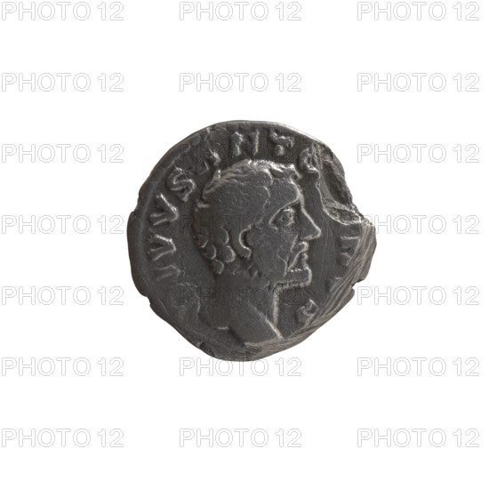 Denarius, issuers: Lucius Verus (130–169, Roman emperor 161–169) and Marcus Aurelius (121–180, Roman emperor 161–180); posthumous depiction of Antoninus Pius (86–161, Roman emperor 138–161). Obverse: head of Antoninus Pius without a covering facing right, inscription DIVVS ANTO NVS. Reverse: funeral pyre with four tiers, decorated with garlands and statues, with a quadriga on top, inscription CONSECRATIO. Date: after 161 CE. Roman Empire, Rome. Coin; diameter 17.5–18.0 mm, weight 2.50 g, axis 0°.