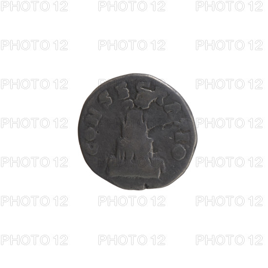 Denarius, after 161 CE. Obverse: Head of Antoninus Pius without a covering facing right, inscription 'DIVVS ANTONINVS' all around. Reverse: Funeral pyre with four tiers, decorated with garlands and statues, with a quadriga on top, inscription 'CONSE, ATIO' all around. Issuers: Lucius Verus (130–169, Roman emperor 161–169), Marcus Aurelius (121–180, Roman emperor 161–180); Antoninus Pius (86–161, Roman emperor 138–161) depicted posthumously. Iconography: garlands, head of the emperor, statues, funeral pyre. Roman Empire (after 161), Rome. Coin: silver denarius; diameter 16.5–17.0 mm; weight 2.40 g; axis 180°.