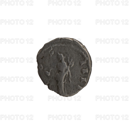 Denarius, Antoninus Pius (86–161; Roman emperor 138–161), obverse: head of Antoninus Pius in a laurel wreath facing right, inscription NINVS AVG PI-VS PP TR; reverse: Vesta standing left, holding a ladle (simpulum) in her right hand and a palladium in her left, inscription OS-IIII all around. Date: 151–154. Roman Empire (27 BC–476), Rome. Coin; diameter 16.0 mm, weight 3.15 g, axis 0 degrees.