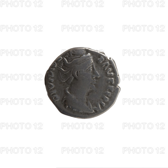Denarius, posthumous issue for Faustina the Elder (98–141; Roman empress 138–141). Issuer: Antoninus Pius (86–161; Roman emperor 138–161). Obverse: bust of Faustina I in drapery facing right, legend DIVA AV—FAVSTINA. Reverse: Ceres standing left, stretching her right hand forward and holding a burning torch in her left; legend CONS—E—C—RATIO. After 141 CE, Roman Empire (27 BCE–476 CE), Rome. Coin: silver; diameter 17.0–17.5 mm; weight 3.45 g; axis 165°.