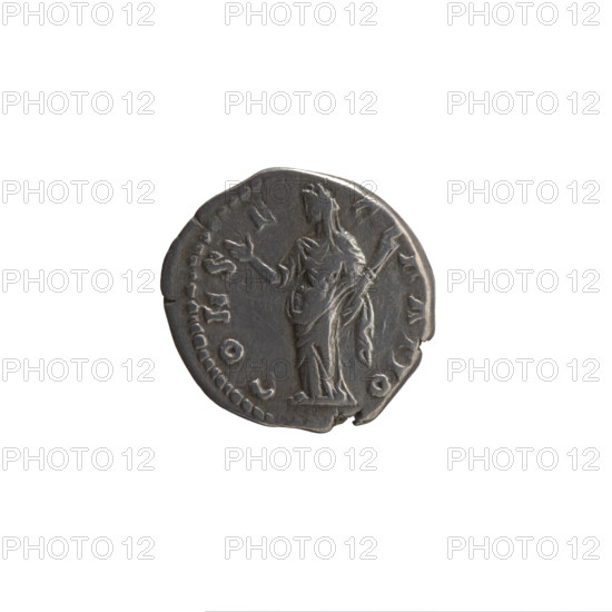 Denarius, Faustina the Elder (98–141; Roman empress 138–141) (posthumous), issuer: Antoninus Pius (86–161; Roman emperor 138–161). Obverse: Bust of Faustina I in drapery facing right, inscription DIVA AV FAVSTINA. Reverse: Ceres stands left, stretches her right hand forward, holds a burning torch in her left hand, inscription CONS E CRATIO. After 141, Roman Empire (27 BC–476), Rome. Coin: silver; diameter 17.0–17.5 mm; weight 3.45 g; axis 165°.
