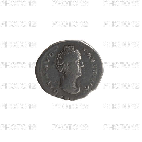Denarius, Antoninus Pius (86–161; Roman emperor 138–161), issuer; Faustina the Elder (98–141; Roman empress 138–141), posthumously depicted. Obverse: Bust of Faustina I in drapery facing right, legend DIVA AVG - FAV, TINA. Reverse: Pietas (personification) in a veil stands facing left, pouring incense with her right hand onto a burning altar and holding an incense container in her left; legend P IE - TAS AV. After 141 CE, Roman Empire, Rome. Coin: dia. 16.5–18.5 mm, weight 3.15 g, axis 195°.