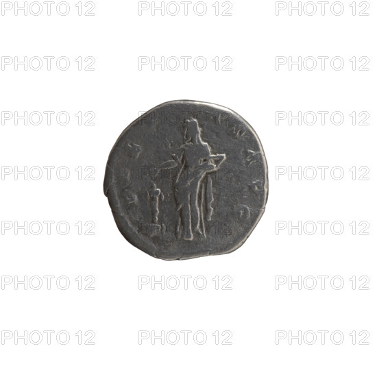 Denarius, posthumous issue for Faustina the Elder (98–141; Roman empress 138–141), struck under Antoninus Pius (86–161; Roman emperor 138–161), after 141. Obverse: Bust of Faustina I in drapery facing right, legend DIVA AVG · FAVSTINA. Reverse: Pietas veiled, standing left, right hand pouring incense on a burning candelabrum, left hand holding an incense container, legend PIET · AS AVG. Roman Empire (27 BC–476), Rome. Coin; diameter 16.0–17.0 mm, weight 2.55 g, axis 180°.
