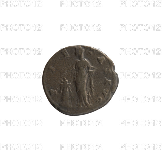 Denarius, posthumous issue for Faustina the Elder (98–141; Roman empress 138–141) and Antoninus Pius (86–161; Roman emperor 138–161) — after 141 CE. Obverse: Bust of Faustina I in drapery facing right, inscription DIVA AVG • FAVSTINA. Reverse: Pietas veiled, standing left; with right hand she pours incense on a burning altar and in her left holds an incense container, inscription P•IE•TAS AVG. Roman Empire; Rome. Coin: silver; diameter ca. 16.5–17.5 mm; weight 2.94 g; axis 195°.