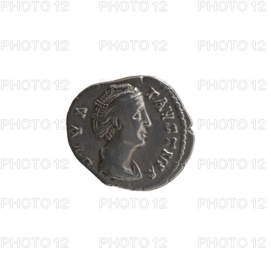 Denarius, Faustina the Elder (98–141; Roman empress 138–141) (posthumous issue), issuer Antoninus Pius (86–161; Roman emperor 138–161). Obverse: Bust of Faustina I in drapery facing right, inscription DIVA • FAVSTINA; Reverse: Ceres standing left, holding a long torch in her right hand, raising the hem of her robe with her left, inscription A•VG•VSTA. After 141 CE, Roman Empire (27 BC–476), Rome. Coin (silver): diameter 16.5–18.5 mm, weight 3.22 g, axis 180°.
