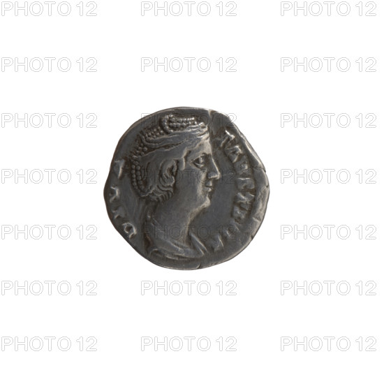Denarius, Faustina the Elder (98–141; Roman empress 138–141) (posthumous issue of Antoninus Pius, 86–161; Roman emperor 138–161). Obverse: bust of Faustina I in drapery facing right, inscription DIVA · FAVSTINA; Reverse: Ceres standing left, holding a long torch in her right hand and lifting the hem of her robe with her left, inscription A · VGV · ST A. After 141, Roman Empire (27 BC–476), Rome. Coin; diameter 16.0–17.0 mm, weight 2.90 g, axis 0°.