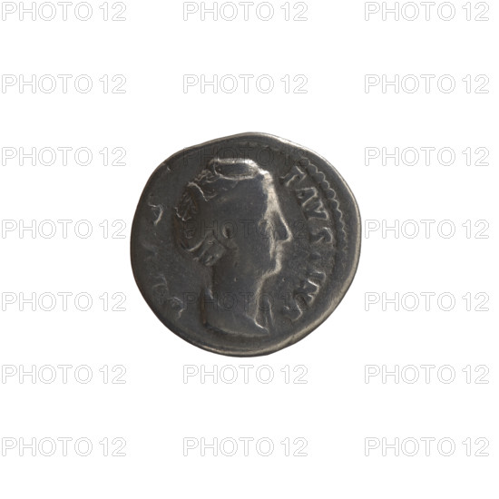 Denarius, posthumous issue for Faustina the Elder (98–141; Roman empress 138–141), struck under Antoninus Pius (86–161; Roman emperor 138–161) as issuer. Obverse: bust of Faustina I in drapery facing right, inscription DIVA • FAVSINA; Reverse: Ceres standing left, holding a long torch in her right hand and lifting the hem of her robe with her left, inscription AVG • VSTA. After 141, Roman Empire (27 BC–476), Rome. Coin; diameter 17.5–18.0 mm, weight 3.00 g, axis 195°.