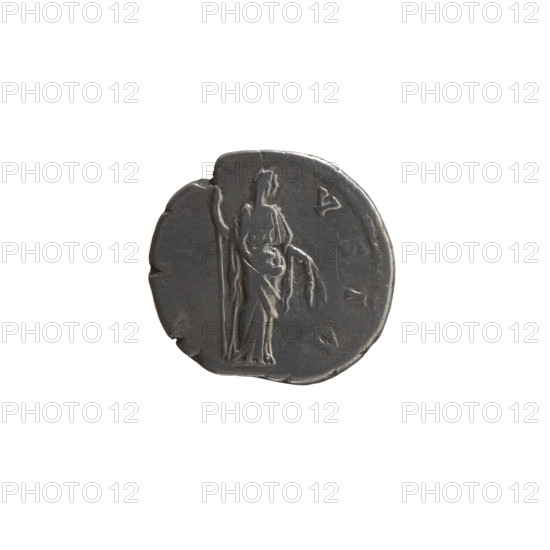 Denarius, posthumous issue for Faustina the Elder (98–141; Roman empress 138–141). Obverse: Bust of Faustina I draped, facing right, inscription DIVA FAVSTINA. Reverse: Ceres veiled, standing right, holding a long scepter in her right hand and ears of corn in her left, inscription A VGVSTA. Issuer: Antoninus Pius (86–161; Roman emperor 138–161). After 141, Roman Empire (27 BC–476), Rome. Coin; diameter 16.5–17.5 mm, weight 3.27 g.