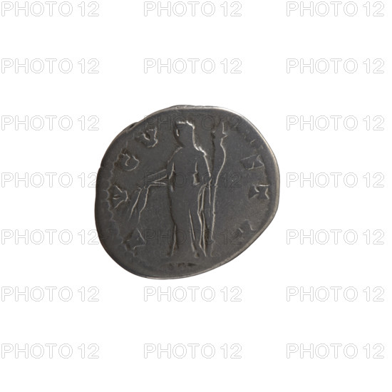 Denarius, Faustina the Elder (98–141; Roman empress 138–141) (posthumous); issuer: Antoninus Pius (86–161; Roman emperor 138–161). Obverse: Bust of Faustina I in drapery facing right, inscription DIVA • FAVSTINA. Reverse: Ceres in a veil stands left, holding ears of corn in her outstretched right hand and a long torch in her left, inscription A • VGV • STA. Iconography: Roman deities — Ceres; torches; ears of corn; Faustina the Elder — iconography. Date: after 141. Culture/place: Roman Empire, Rome. Medium/function: coin (denarius). Dimensions: diameters 16.5 mm and 19.0 mm; weight 3.05 g; axis 180°.