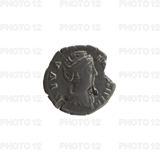 Denarius, Faustina the Elder (98–141; Roman empress 138–141) (posthumously), issuer Antoninus Pius (86–161; Roman emperor 138–161). Obverse: Bust of Faustina I in drapery facing right, inscription D IVA - FA, TINA around. Reverse: Ceres (veiled) stands left, holding ears of corn in her outstretched right hand and a long torch in her left, inscription C - E - R, S around. After 141, Roman Empire (27 BC–476), Rome. Coin; diameter 15.5–17.0 mm, weight 2.95 g, axis 180°.