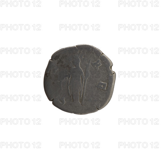 Denarius, Faustina the Elder (98–141; Roman empress 138–141) (posthumous), issuer: Antoninus Pius (86–161; Roman emperor 138–161). Obverse: Bust of Faustina I in drapery facing right, legend: STINA around. Reverse: Ceres in a veil stands to the left; in her outstretched right hand she holds ears of corn, in her left hand a long torch; legend partially: C - , - RE around. Iconography: Roman deities — Ceres; ears of corn; torches. Date: after 141. Culture/place: Roman Empire, Rome. Object type/material: coin (denarius). Measurements: diameter 17.0–17.5 mm; weight 2.83 g; axis 180°.