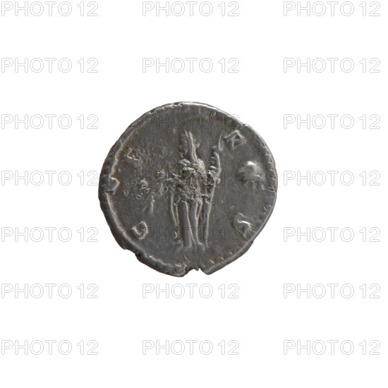Denarius, posthumous issue for Faustina the Elder (98–141; Roman empress 138–141); issuer: Antoninus Pius (86–161; Roman emperor 138–161). Obverse: Bust of Faustina I in drapery facing right, inscription 'D IVA AVSTINA' around. Reverse: Ceres veiled, standing left, holding ears of corn in her outstretched right hand and a long torch in her left; inscription 'C E R S' around. After 141 CE, Roman Empire (27 BC–476), Rome. Coin; diameter 17.5 mm, weight 3.20 g, axis 195°.