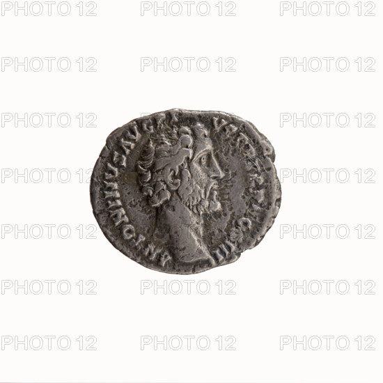 Denarius, Antoninus Pius (86–161; Roman emperor 138–161), issuer; Marcus Aurelius (121–180; Roman emperor 161–180), caesar 139–161; portrait heads, paludamentums. Obverse: Head of Antoninus Pius without a cap, facing right, legend ANTONINVS AVG PIVS PP TR P COS III. Reverse: Bust of young Marcus Aurelius in a cloak (paludamentum), without headgear, right, legend AVRELIVS CAESAR AVG PII F COS. Date: 140. Culture: Roman Empire. Place: Rome. Medium: coin (denarius). Diameter obverse 16.0 mm, reverse 18.0 mm; weight 2.89 g; axis 180 degrees.