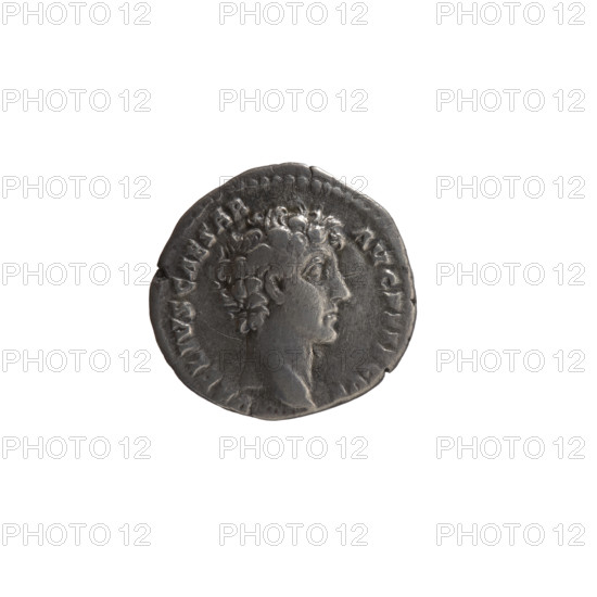 Denarius, Marcus Aurelius (121–180; Roman emperor 161–180), (caesar 139–161), issuer: Antoninus Pius (86–161; Roman emperor 138–161). Obverse: Head of young Marcus Aurelius without a cover to the right, inscription AVRELIVS CAESAR - AVG PII F COS. Reverse: Iuventas stands left, pours incense on a candelabrum with his right hand, holds a patera in his left, inscription IVVEN - TAS. Iconography: candelabra, paterae, Iuventas (personification). Date: 140–144, Roman Empire (27 BC–476), Rome. Coin type: denarius; material: silver (incuse/denarius), weight 3.30 g; diameters 16.0–17.5 mm; axis 195°.