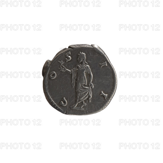 Denarius, Marcus Aurelius (121–180; Roman emperor 161–180), issued under Antoninus Pius (86–161; Roman emperor 138–161). Obverse: Head of young Marcus Aurelius uncovered to the right, inscription AVRELIVS CAESAR AVG PII F. Reverse: Spes (personification) walking left, holding a flower in her right hand and lifting the hem of her robe with her left, inscription COS II. Date ca. 145–147. Roman Empire, Rome. Coin; diameter 18.0 mm, weight 3.36 g, axis 0°.