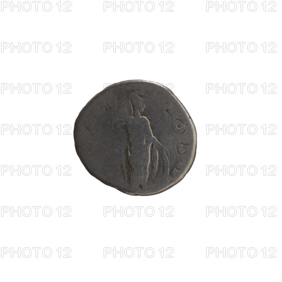 Denarius, Marcus Aurelius (121–180; Roman emperor 161–180), (caesar 139–161); issuer: Antoninus Pius (86–161; Roman emperor 138–161). Obverse: Head of young Marcus Aurelius without a cap to the right, inscription 'ELIVS CAE - SAR AVG PII F'. Reverse: Minerva standing right, holding a spear in her raised right hand and resting her left hand on a shield standing on the ground, inscription 'POT I, - COS II'. Date: ca. 147–148. Roman Empire (27 BC–476), Rome. Coin (denarius): diameter 16.0–17.0 mm, weight 2.70 g, axis 180°.