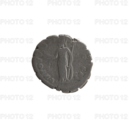 Denarius, Marcus Aurelius (121–180; Roman emperor 161–180), caesar 139–161; issuer Antoninus Pius (86–161; Roman emperor 138–161). Obverse: Head of young Marcus Aurelius without a covering to the right, inscription 'AVRELIVS CAE - SAR AVG PII FIL'. Reverse: Minerva stands left, holding an owl in her outstretched right hand, resting her left hand on a shield and spear, inscriptions 'TR POT V - III -' and 'COS II'. Date: ca. 153–154. Culture/place: Roman Empire, Rome. Object type/material: coin (denarius). Diameter: 17.5–18.0 mm. Weight: 3.42 g. Axis: 180°.