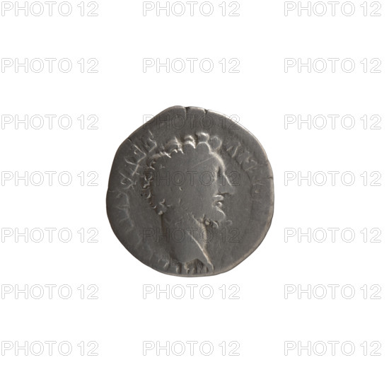 Denarius, Marcus Aurelius (121–180; Roman emperor 161–180), (caesar 139–161); issuer: Antoninus Pius (86–161; Roman emperor 138–161). Obverse: Head of young Marcus Aurelius without a cap to right, legend 'IVS CAES - ANTO' (circumferential). Reverse: Aequitas (personification) stands left, holds scales in outstretched right hand and a staff (pertica) in left hand, legend 'TR POT X - CO' (circumferential). Date: ca. 155–156. Place: Rome, Roman Empire. Object type: coin (denarius). Diameter: 17.0–17.5 mm. Weight: 2.45 g. Axis: 0°. Icons: Marcus Aurelius (heir to the throne; iconography), personifications, staffs, scales.