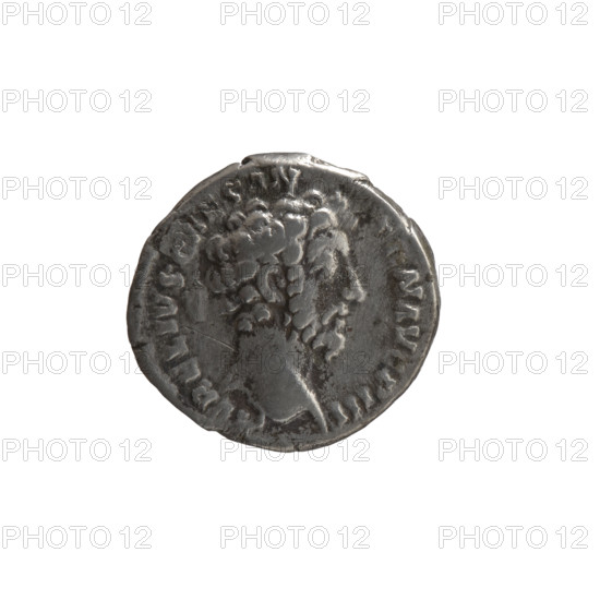 Denarius, ca. 156–157 CE. Obverse: Head of young Marcus Aurelius without a cap facing right; inscription AVRELIVS CAES AN - N AVG PII F circumferential. Reverse: Felicitas standing left, holding a caduceus in right hand and a scepter in left; inscription TR P XI C S II circumferential. Issuer: Antoninus Pius; iconography includes caducei, personifications, scepters; Marcus Aurelius (heir to the throne) noted. Roman Empire (27 BCE–476 CE), Rome. Coin: silver; diameter 16.5–17.0 mm, weight 2.68 g, axis 180°.