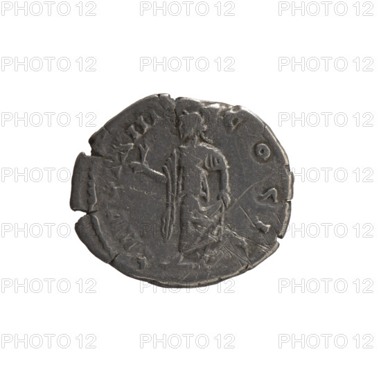 Denarius, Marcus Aurelius (121–180; Roman emperor 161–180), caesar 139–161; issuer: Antoninus Pius (86–161; Roman emperor 138–161). Obverse: Head of Marcus Aurelius without a cap to the right, inscription AVR S CAES AN-TON AVG PII F around. Reverse: Spes (personification) walking left, holding a flower in her right hand and lifting the hem of her robe with her left, inscription TR POT XIII – COS II around. Date: 158–159. Roman Empire, Rome. Coin. Diameter 16.0–18.0 mm, weight 3.12 g, axis 195°.