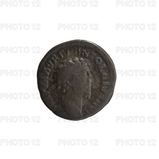 Denarius, Marcus Aurelius (121–180; Roman emperor 161–180) — obverse: head of Marcus Aurelius without a cap to the right, IMP M AVREL NTONINVS AVG; reverse: Providentia standing left, holding a globe in her right hand and a cornucopia in her left, PROV DEOR TR P XV COS III; 161, Rome, Roman Empire (27 BC–476); coin; diameter 17.5 mm; weight 2.65 g; axis 15°.