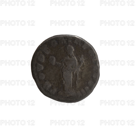 denarius, Marcus Aurelius (121–180; Roman emperor 161–180), issuer Marcus Aurelius — obverse: Head of Marcus Aurelius without a cap to the right, legend 'IMP M AVREL NTONINVS AVG'; reverse: Providentia standing left, holding a globe in her right hand and a cornucopia in her left, legend 'PROV DEOR TR P XV COS III'; dated 161, Rome, Roman Empire (27 BC–476); coin; diameter 17.5 mm; weight 2.65 g; axis 15 degrees