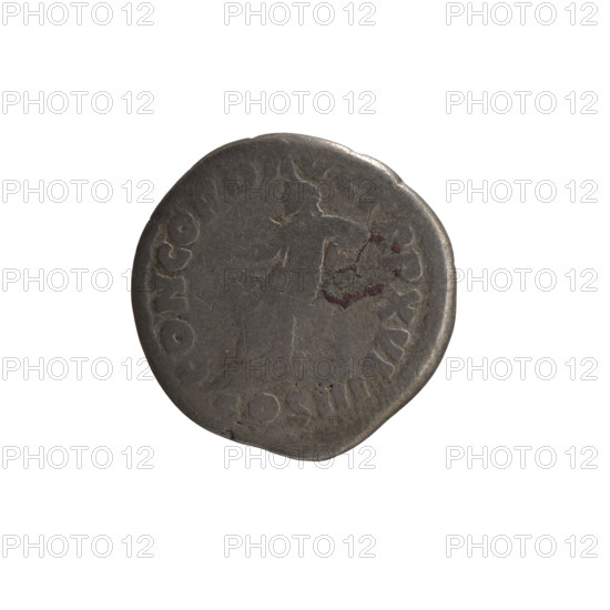 Denarius, Marcus Aurelius (121–180; Roman emperor 161–180), issuer: Marcus Aurelius. Obverse: Head of Marcus Aurelius uncovered facing right, legend IMP M AVREL ANTONINVS. Reverse: Concordia seated left, holding a patera in her right hand and resting her left hand on the figure of Spes; under the seat is a cornucopia, legend CONCORD AVG TR P XVI, COS III. Personifications: Concordia, Spes; iconography includes paterae and cornucopia. Date: 161–162. Roman Empire (27 BC–476), Rome. Coin: diameter 17.5–18.0 mm, weight 2.55 g, axis 15°.