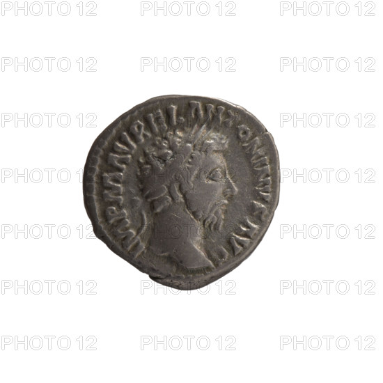 Denarius of Marcus Aurelius (121–180; Roman emperor 161–180). Obverse: Head of Marcus Aurelius with laurel wreath facing right, legend 'IMP M AVREL ANTONINVS AVG'. Reverse: Providentia standing left, holding a globe in her right hand and a cornucopia in her left, legend 'PROV DEOR TR P XVI COS III'. Date: 161–162. Culture/place: Roman Empire, Rome. Medium/function: coin. Dimensions: diameter 17.0 mm; weight 3.35 g; axis 0°.