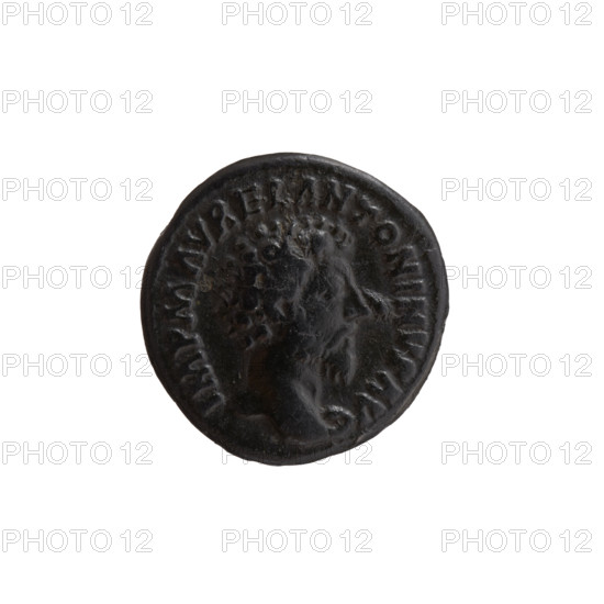 Denarius, Marcus Aurelius (121–180; Roman emperor 161–180), issuer: Marcus Aurelius; obverse: head of Marcus Aurelius uncovered facing right, legend IMP M AVREL ANTONINVS AVG; reverse: Providentia standing left, holding a globe in her right hand and a cornucopia in her left, legend PROV DEOR TR, XVI COS III; date: 161–162; culture: Roman Empire (27 BC–476), Rome; medium: coin; diameter 16.5–17.0 mm; weight 2.95 g; axis 0 degrees.