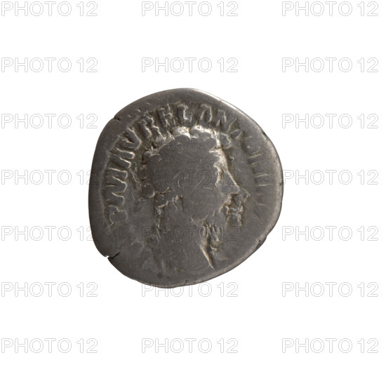 Denarius, Marcus Aurelius (121–180; Roman emperor 161–180), issuer Marcus Aurelius; obverse: head of Marcus Aurelius uncovered facing right, inscription PM AVREL ANTONINV; reverse: Providentia standing left, holding a globe in her right hand and a cornucopia in her left, inscription PROV DEOR TR P XVI COS III; date 161–162; Roman Empire (27 BC–476), Rome; coin; diameter 16.5–17.5 mm; weight 3.00 g; axis 180 degrees.