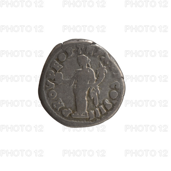 Denarius, Marcus Aurelius (121–180; Roman emperor 161–180), issuer; obverse: head of Marcus Aurelius uncovered facing right, legend PM AVREL ANTONINV; reverse: Providentia standing left, holding a globe in her right hand and a cornucopia in her left, legend PROV DEOR TR P XVI COS III; iconography includes personifications, globe (attribute), cornucopias, Providentia; date 161–162; Roman Empire (27 BC–476), Rome; coin; diameter 16.5–17.5 mm; weight 3.00 g; axis 180 degrees.