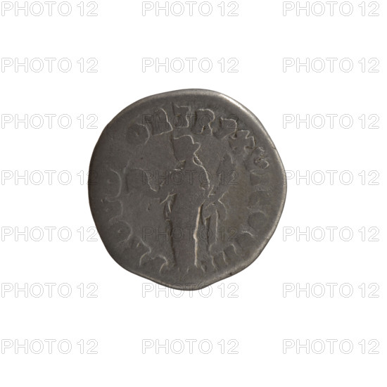 Denarius of Marcus Aurelius (121–180; Roman emperor 161–180), issuer: Marcus Aurelius. Obverse: head of Marcus Aurelius uncovered, facing right, inscription 'MP M AVREL AN NIN AV' (around). Reverse: Providentia standing left, holding a globe in her right hand and a cornucopia in her left, inscription 'PROV DEOR TR P XVI COS III' (around). Date: 161–162. Roman Empire (27 BC–476), Rome. Coin; diameter 16.5–17.0 mm, weight 2.90 g, axis 0 degrees.