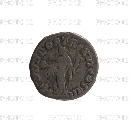 Denarius, Marcus Aurelius (121–180; Roman emperor 161–180), issuer: Marcus Aurelius. Obverse: Head of Marcus Aurelius with laurel wreath facing right, legend 'PM AVRE, NTONINVS AVG'. Reverse: Providentia standing left, holding a globe in her right hand and a cornucopia in her left, legend 'PROV DEOR TR P XVI COS III'. Iconography: Marcus Aurelius; Providentia (personification); globe (attribute); cornucopia. Date: 161–162. Culture/place: Roman Empire, Rome. Object type/material: coin (denarius). Dimensions: diameter 17.0–17.5 mm; weight 2.50 g; axis 0 degrees.