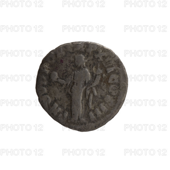 Denarius of Marcus Aurelius (121–180; Roman emperor 161–180), 161–162. Obverse: Head of Marcus Aurelius with laurel wreath facing right, inscription IMP M AVR ANTONINVS AVG. Reverse: Providentia standing left, holding a globe in her right hand and a cornucopia in her left, inscription PROV DEOR TR P XVI COS III. Iconography: personification Providentia, globe (attribute), cornucopias. Roman Empire (27 BC–476). Coin: silver denarius; diameter 16.0–16.5 mm, weight 2.17 g, axis 0°.