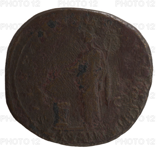 Sestertius of Marcus Aurelius (121–180; Roman emperor 161–180). Obverse: laureate head of Marcus Aurelius facing right, inscription IMP M ANTONINVS AVG PM. Reverse: Salus standing left, holding a patera in her right hand feeding a snake wrapped around an altar, and a scepter in her left hand, inscriptions SALV VGV VII (episode III; field -C.). Date: 162–163. Roman Empire, Rome. Coin: bronze; diameter 30.5–32.0 mm; weight 23.75 g; axis 0°.