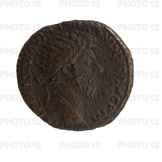 Dupondius, Marcus Aurelius (121–180; Roman emperor 161–180), issuer. Obverse: Head of Marcus Aurelius with radiant crown facing right, inscription 'P CAES M AVREL A[ ] ONINVS AVG PM' circumferential. Reverse: Marcus Aurelius and Lucius Verus (130–169; Roman emperor) standing opposite each other and shaking hands; Marcus Aurelius holding a scroll, inscription 'CONCORD AVGVSTOR TR P XVI' circumferential, in the episode 'OS I' in SC fields. Date: 161–162. Roman Empire, Rome. Coin (dupondius): diameter 24.0–25.0 mm, weight 9.95 g, axis 0°.