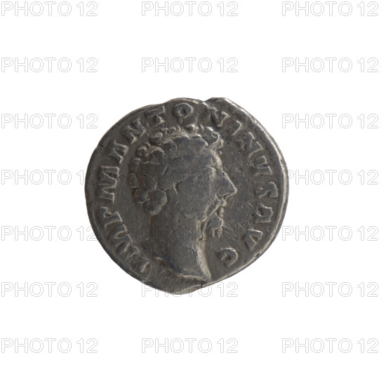 Denarius, Marcus Aurelius (121–180; Roman emperor 161–180), issuer Marcus Aurelius. Obverse: Head of Marcus Aurelius uncovered facing right, inscription IMP M ANTONINVS AVG. Reverse: Concordia seated left, holding a patera in her right hand, resting her left hand on the figure of Spes; under the seat is a cornucopia, inscription CONCORD AVG TR P XVII, COS III. Date: 162–163. Roman Empire (27 BC–476), Rome. Coin; diameter 16.5 mm; weight 2.50 g; axis 180 degrees.