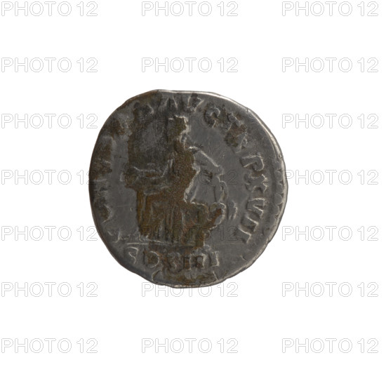Denarius of Marcus Aurelius (121–180; Roman emperor 161–180). Obverse: Head of Marcus Aurelius uncovered facing right, inscribed M ANTONINVS AVG. Reverse: Concordia seated left, holding a patera in her right hand and resting her left hand on the figure of Spes, who stands on a cornucopia, inscribed CO, AVG TR P XVII and COS III. Dated 162–163. Roman Empire (27 BC–476), Rome. Coin; diameter 17.0 mm, weight 3.25 g, axis 0°.