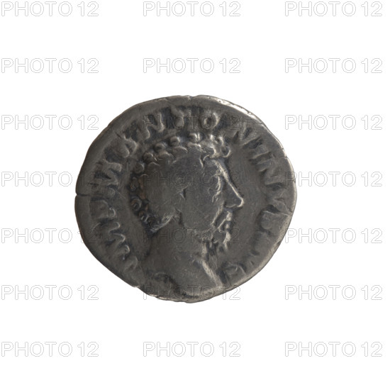 Denarius, Marcus Aurelius (121–180; Roman emperor 161–180), issuer: Marcus Aurelius. Obverse: Head of Marcus Aurelius uncovered facing right, legend IMP M ANTONINVS AVG. Reverse: Concordia seated left, holding a patera in her right hand, resting her left hand on the figure of Spes; under the seat is a cornucopia, legend CONCORD AVG TR P XVII, COS III. Date: 162–163. Roman Empire (27 BC–476), Rome. Coin. Diameter 16.5–17.5 mm, weight 3.00 g, axis 0°.