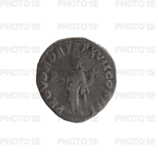 Denarius, Marcus Aurelius (121–180; Roman emperor 161–180), issuer; obverse: Head of Marcus Aurelius uncovered facing right, inscription IMP M ANTONINVS AVG; reverse: Providentia standing left, holding a globe in her right hand and a cornucopia in her left, inscription PROV DEOR TR P XVII COS III; date 162–163; Roman Empire (27 BC–476), Rome; coin; diameter 16.5–17.5 mm; weight 3.30 g; axis 0°.