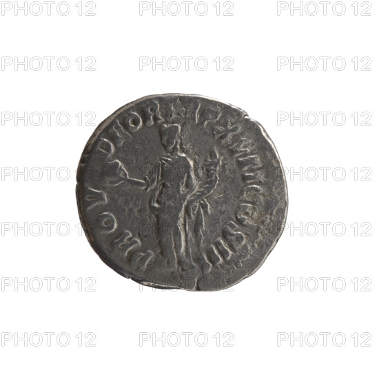 Denarius of Marcus Aurelius (121–180; Roman emperor 161–180). Obverse: Head of Marcus Aurelius uncovered facing right, legend IMP M ANTONINVS AVG. Reverse: Providentia standing left, holding a globe in her right hand and a cornucopia in her left, legend PROVIDENTIAE. Date: 162–163. Roman Empire (27 BC–476), Rome. Coin; diameter 16.0–17.5 mm, weight 3.10 g, axis 180°.