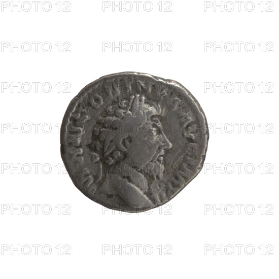 Denarius, Marcus Aurelius (121–180; Roman emperor 161–180), issuer; globe (attribute); iconography: Marcus Aurelius, personifications, cornucopias, Providentia. Obverse: head of Marcus Aurelius with laurel wreath facing right, inscription M ANTONINVS AVG IMP II. Reverse: Providentia standing left, holding a globe in her right hand and a cornucopia in her left, inscription PROV DEOR TR P XVII COS III. Date: 162–163. Culture: Roman Empire (27 BC–476), Rome. Object type: coin. Diameter: 16.0–16.5 mm. Weight: 2.60 g. Axis: 180 degrees.