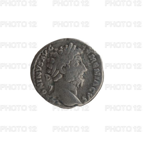Denarius, Marcus Aurelius (121–180; Roman emperor 161–180), obverse: head of Marcus Aurelius with a laurel wreath to the right, inscription TONINVS AVG; reverse: personification of Armenia in a short robe, trousers and a pointed cap, seated left, supporting her head with her right hand, left hand resting on a bow and a quiver, with a shield and a standard (vexillum) in front; reverse inscription PM TR P XVIII IMP II COS III, in the exergue ARMEN.; dated 163–164, Rome, Roman Empire (27 BC–476); coin; diameter 16.0–17.0 mm; weight 2.60 g; axis 180°.