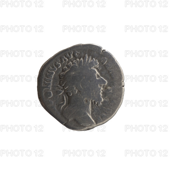 Denarius of Marcus Aurelius (121–180; Roman emperor 161–180). Obverse: Head of Marcus Aurelius with laurel wreath to the right, inscription ONINVS AVG - AR, VS all around. Reverse: Personification of Armenia in a short robe, trousers and a pointed cap, seated to the left; in front of her a shield and a standard (vexillum); she supports her head with her right hand and rests her left hand on a bow and a quiver; inscriptions RP XVIII IMP II COS III. Iconography: Armenia (personification), personifications, quivers, bows, vexillum, shields. Roman Empire, 163–164. Coin (Rome): silver denarius, diameter ~16.5–17.0 mm, weight 2.80 g, axis 15°.