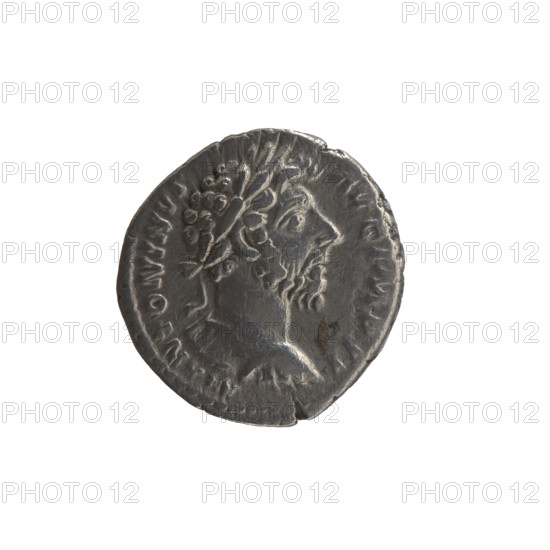 Denarius of Marcus Aurelius (121–180; Roman emperor 161–180), c. 163–164 CE. Obverse: Bust of Marcus Aurelius in laurel wreath and armor facing right, inscription 'M ANTONINVS - AVG IMP II'. Reverse: Felicitas seated right, holding a long caduceus in her right hand and a cornucopia in her left, inscription 'TR P XVIII - COS III'. Iconography: caducei, personification Felicitas, cornucopias. Coin, Roman Empire, Rome; diameter ~16–17 mm, weight 3.32 g, axis 0°.