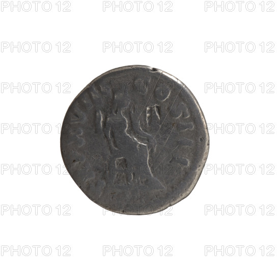 Denarius, Marcus Aurelius (121–180; Roman emperor 161–180), issuer; obverse: head of Marcus Aurelius with laurel wreath and drapery on left shoulder facing right, legend M ANTONINVS - AVG IMP II; reverse: Felicitas seated right, holding a long caduceus in right hand and a cornucopia in left, legend TR P XVIII - COS III; dated 163–164; Roman Empire (27 BC–476), Rome; coin; weight 2.9 g; diameter ~17.0–17.5 mm; axis 180°.
