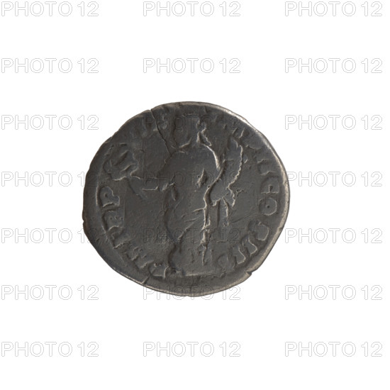 Denarius of Marcus Aurelius (121–180; Roman emperor 161–180), c. 164–165. Obverse: Head of Marcus Aurelius with laurel wreath facing right, inscription NINVS AVG · AR · CVS. Reverse: Felicitas standing left, right leg resting on a globe, holding a caduceus in her right hand and a cornucopia in her left, inscription PM TR P · XIX · IMP II · COS III. Empire Roman (27 BC–476). Coin: diameter 16.0–17.0 mm, weight 2.70 g, axis 0°.